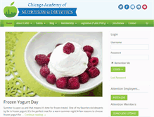 Tablet Screenshot of eatrightchicago.org